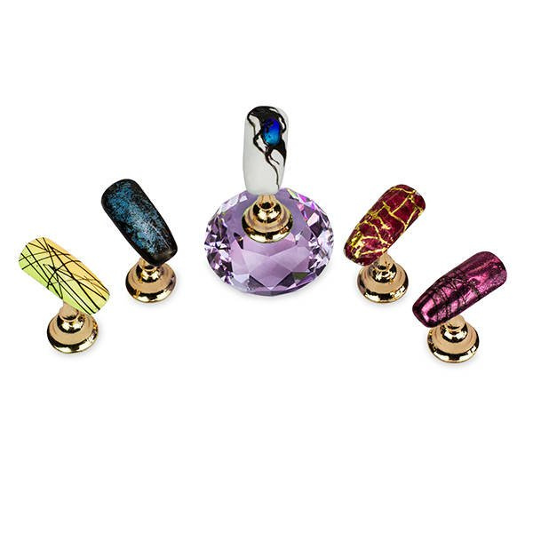 Magnetyczny holder do zdobień różowy - komplet