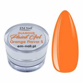 Paint Gel Glamour Orange Flavor 5