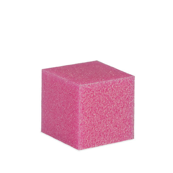 Blok polerski mini kostka 100/100 różowy 1szt.