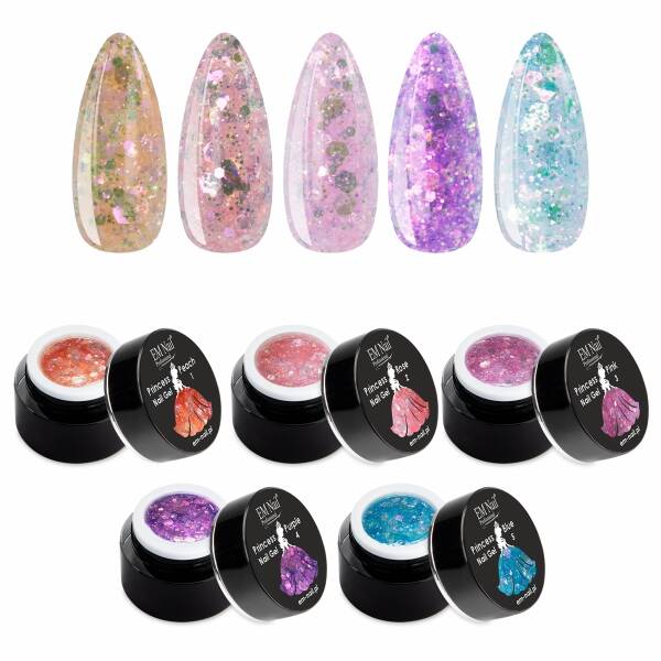 Pakiet 5x Princess Nail Gel