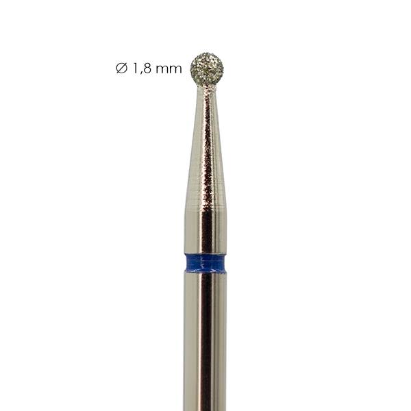 Frez diamentowy Medium do usuwania skórek – kulka 1,8mm