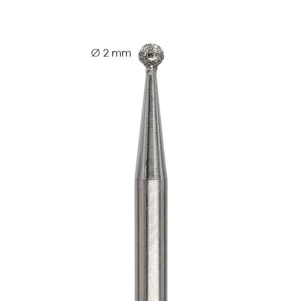 Frez diamentowy Medium do usuwania skórek – kulka 2mm