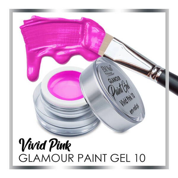 Paint Gel Glamour Nr. 10 Vivid Pink