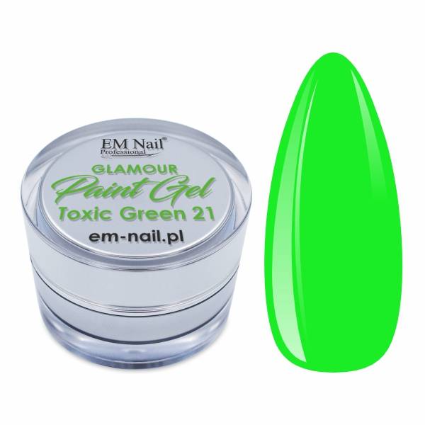 Paint Gel Glamour Toxic Green 21