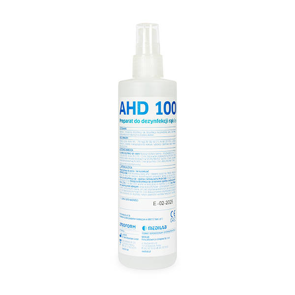 Płyn do dezynfekcji rąk i skóry z atomizerem AHD 250ml