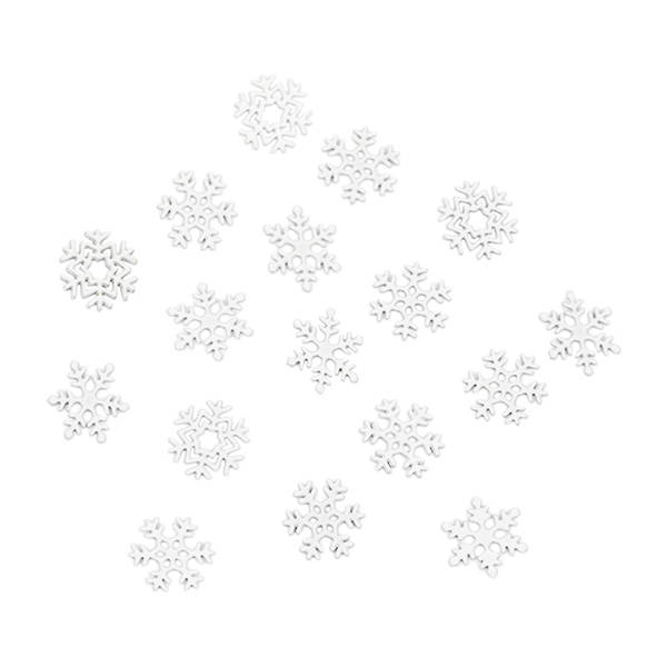Śnieżynki białe metalowe